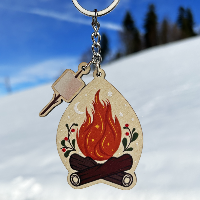 Campfire Keyring