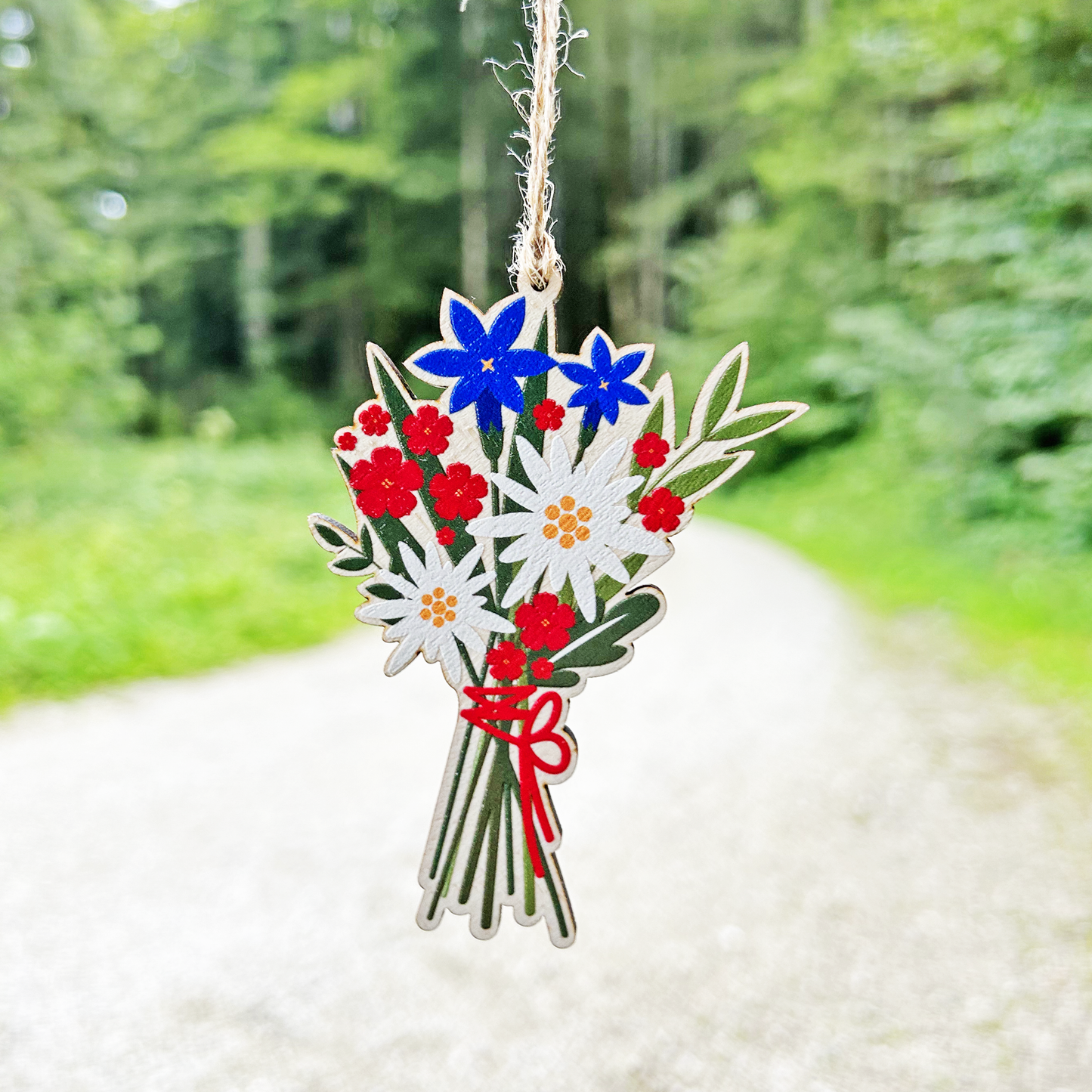 Alpine Bouquet Wooden Decoration